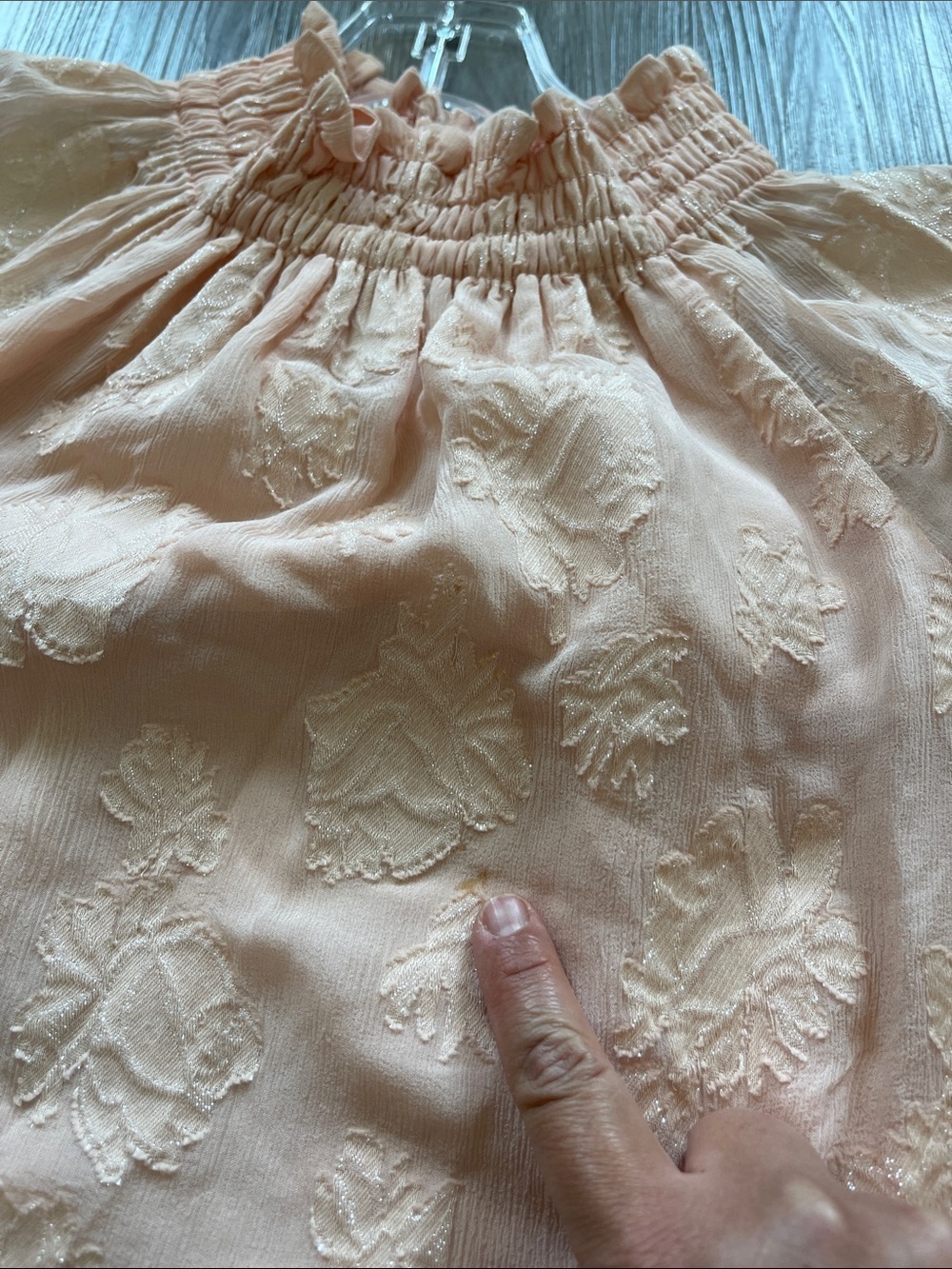 NWT Rebecca Taylor long sleeve rose met top in ballet 696 - Picture 6 of 6